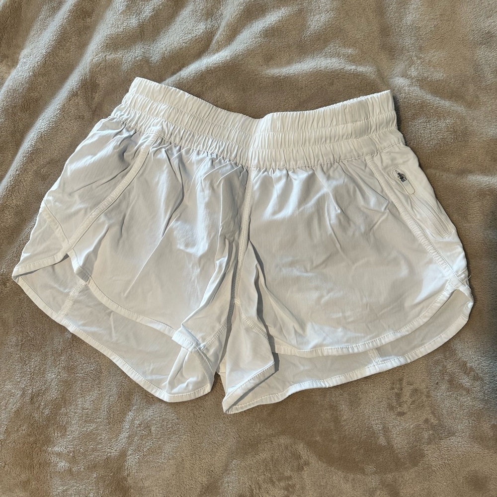 LULULEMON White Athletic Shorts
